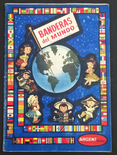 Album De Figuritas Banderas Del Mundo Año 1968 Completo -1