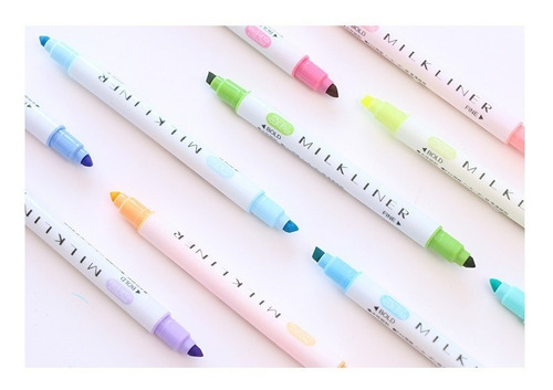 Imagen 6 de 9 de Plumones Punta Pincel Marcadores Para Lettering Marcatextos