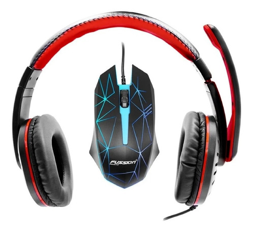 Kit Gamer Audífonos Y Mouse Con Led ¡envio Gratis!