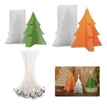 Comprar 2 Piezas Para Hacer Moldes De Velas Navideñas Con Mechas