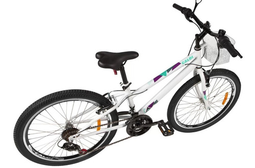 Imagem 2 de 5 de Bicicleta Bike Caloi Ceci Aro 24 Branca Feminina Lazer