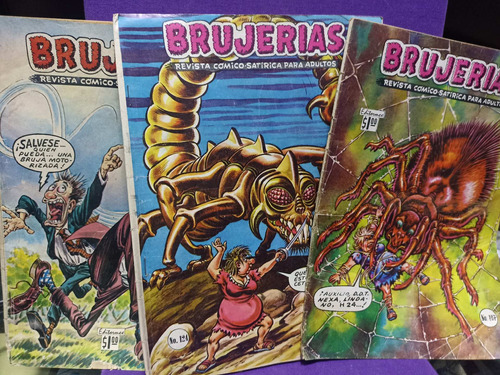 Brujerías Revista Cómico Satírica Para Adultos#65, 107 Y 124