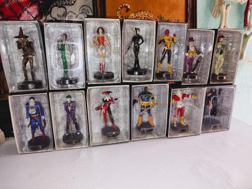 Set De 13 Figuras Dc Superhéroes Panini Eaglemoss México (Usado)