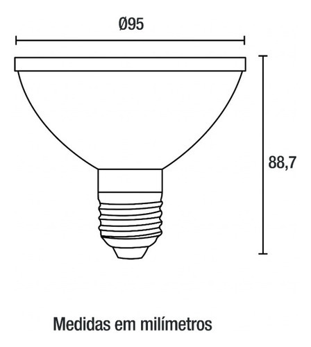 Lâmpada Led Par30 9,8w Blumenau Iluminação 2700k Luz Quente Cor Da Luz Branco-quente 220v