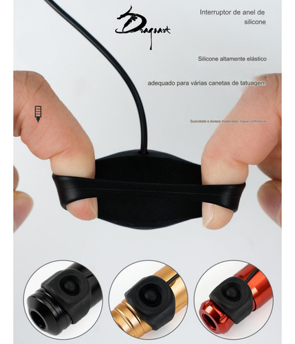 Anel Interruptor Para Maquinas De Tatuagem Encaixe Tipo C