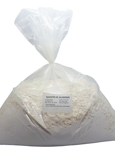 Imagen 2 de 4 de Sulfato Aluminio 17/18% 5 Kg Quimicaxquimicos