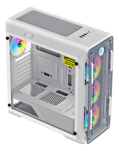 Gabinete Gamer White Argb Optical G510-wt-dbb