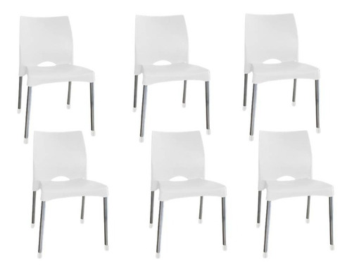 Silla Plastica Orlando P/ Metálicas X 6 Unid.  Colombraro 