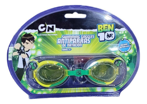 Antiparras Pileta Lente Natacion Regulable Niños Ben 10 Cars