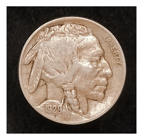 Estados Unidos 5 Cents 1929 Muy Bueno Km 134