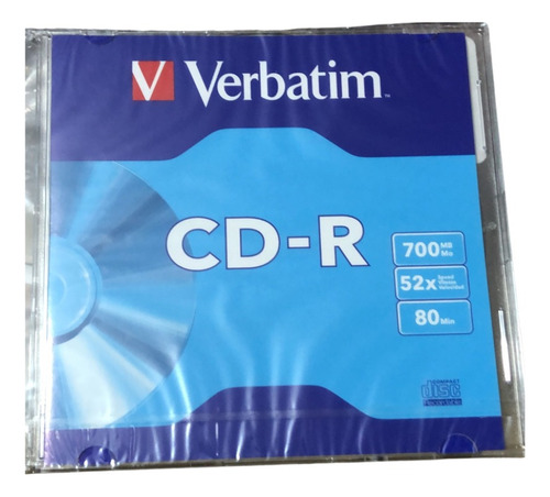 Disco Virgen Verbatim 94776 Para Cd Cd-r 52x Caja 20pz