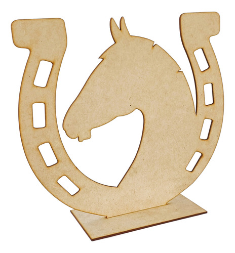40 Centro De Mesa Vaqueros De 25 Cm Mdf Herradura Caballo 3