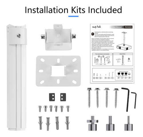 Suptek Mini Proyector Extendido Soporte De Techo A...