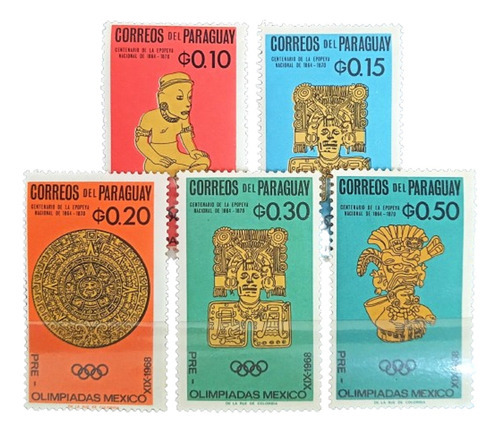 Paraguay Arte Deportes, Serie Sc 927-931 1966 Mint L16917