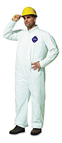 Overol Tyvek Dupont 251-ty120s-l, Blanco, Talla Grande, 25 U