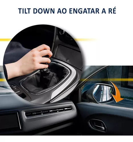 Retrovisor com rebatimento elétrico e função Tilt-Down