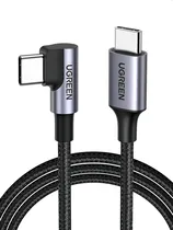 Comprar Ugreen Cable Usb C A Usb C 90 Grados 50 Cm 60w Pd Carga Rapida 20v 3a Cargador Usb Tipo C Nylon Trenzado Usb C