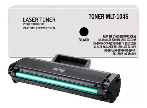 Toner Generico Mlt-104 Sams Scx-3200 Scx-3205 Scx-3205w 1865