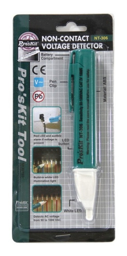 Detector Voltaje Sin Contacto Buscapolo 1000v Proskit Nt-306