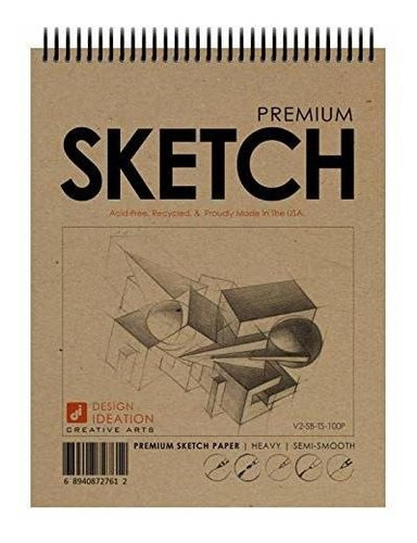 Cuadernos - Design Ideation Sketch Book. Spiral Bound, Premi