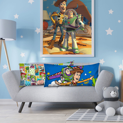 Almohada Súper Jumbo Toy Story Cómic - Providencia Color Azul