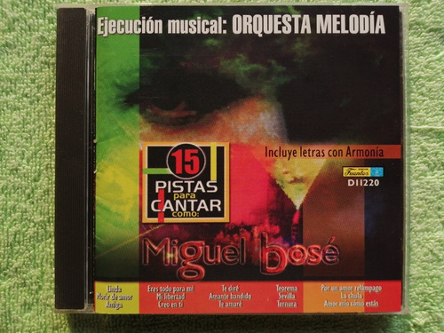 Eam Cd 15 Pistas Para Cantar Como Miguel Bose 2002 Karaoke