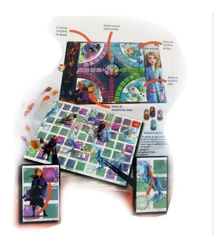 Imagen 4 de 5 de Ludo + Juego De Recorrido 2 En 1 Frozen Disney Store