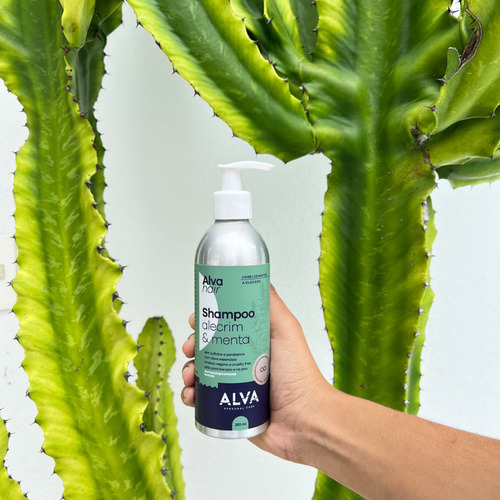 Shampoo Cabelos Mistos E Oleos Alva HipoalergĂȘnico Vegano