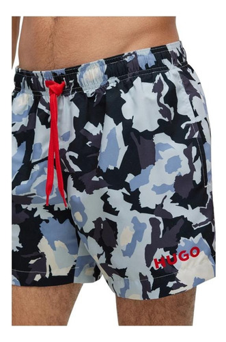 Short De Baño Hugo Boss Memo Camuflaje - Original / Nuevo