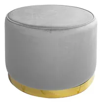 Comprar Taburete Puff Sillón Moderno Portofino Terciopelo Col Varios Color Plata