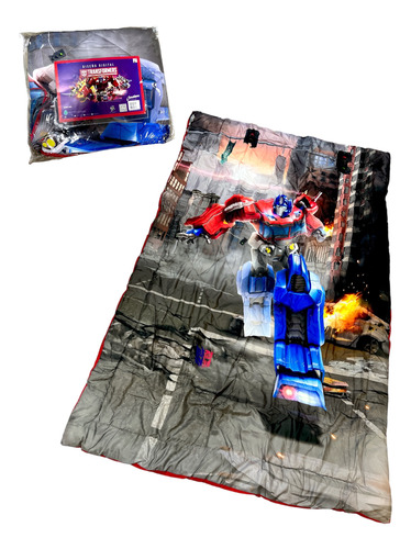 Cubrecama Transformers Optimus Prime 1 Plaza 1/2 Increibless