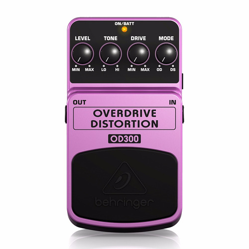 Pedal Guitarra Overdrive Distortion Od300 Roxo Behringer