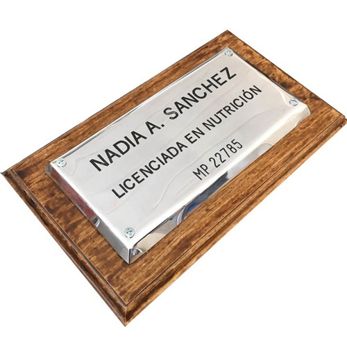 Imagen 7 de 10 de Placa Bronce Estudio Juridico, Contable, Profesionales 20x10
