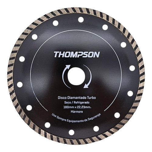 Disco Diamantado Thompson Turbo Seco / Refrigerado 180mm X 2
