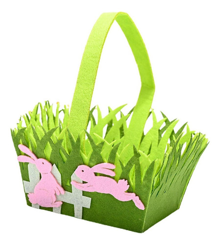 Xiaery Cesta De Pascua Con Asa For Niños Tela No Tejida