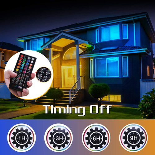 Tenmiro Tira De Luces Led Rgb 5050 De 32.8 Pies, Sincronizac