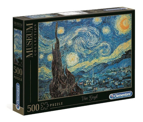 Rompecabezas Clementoni Museum Collection Van Gogh  - Starry Night 30314 de 500 piezas