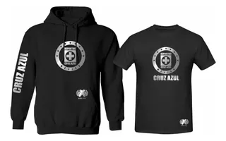 Kit De Sudadera + Playera Cruz Azul Liga Mx Modelo Silver