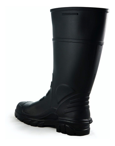 Bota Bata Titanium Pvc Hule Negra Casquillo Industria Lluvia