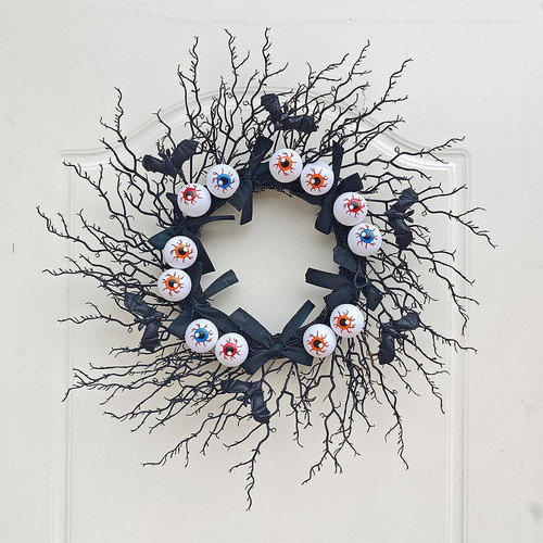 Guirnalda Para Puerta Con Forma De Ojo Espeluznante De