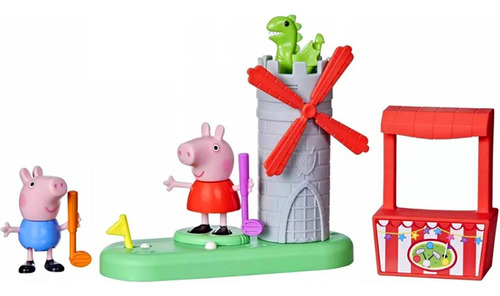 Sets De Muñecos Peppa Pig George Dragón Castillo Original