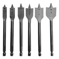 Comprar Broca Mecha Plana Madera 6pc 3\u002F8 - 1\u002F2 - 5\u002F8 - 3\u002F4 - 7\u002F8 - 1
