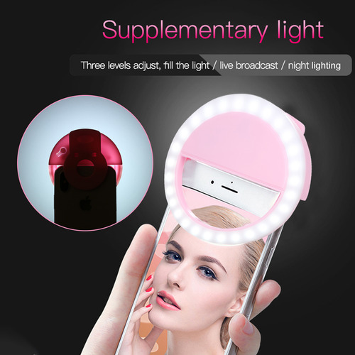 Lámpara De Cámara Portátil Con Clip De Flash Led Para Selfie