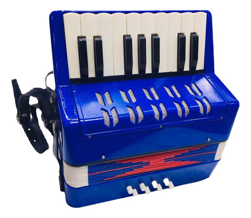 Mini Acordeon Infantil Juguete Musical Tecla Realista Niños Color Color Al Azar