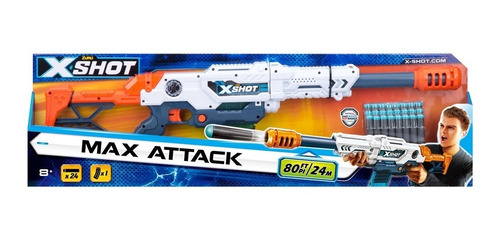 Pistola X-shot Max Attack 24mts Original Zuru