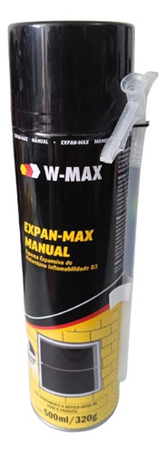 Espuma Expan-max Adesivo De Poliuretano W-max 500ml / 320gr