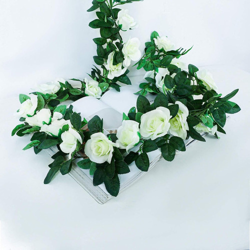 Xi 4 Artificiales Peonía Follaje Guirnalda Flores Colgante