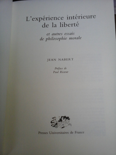 Imagen 4 de 4 de L´expérience Intérieure De La Liberté - Nabert - Ricoeur - U