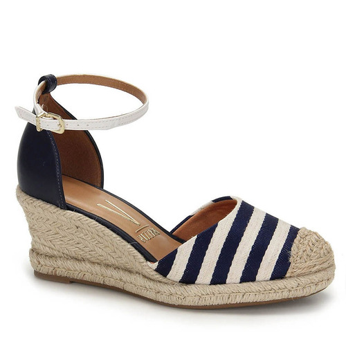 Sandália Anabela Espadrille Feminina Vizzano - Marinho