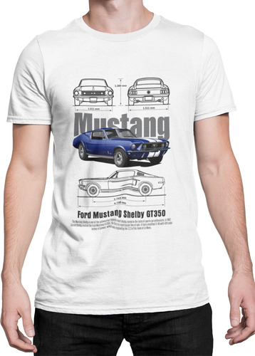 Playera Mustang Shelby Gt 350/ Ford/ Coches/ Adulto & Niño